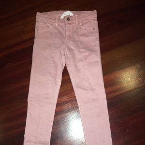 Girls Youth size 7-8 H&M pink stretch moto jeans!